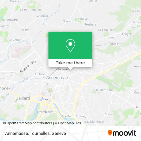 Annemasse, Tournelles map