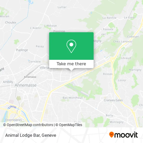 Animal Lodge Bar map