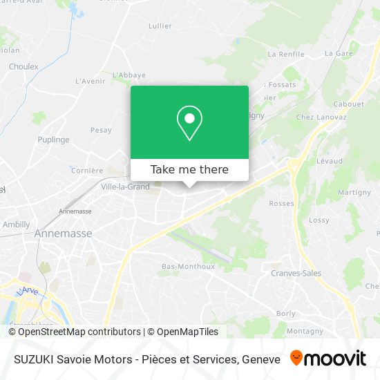 SUZUKI Savoie Motors - Pièces et Services Karte
