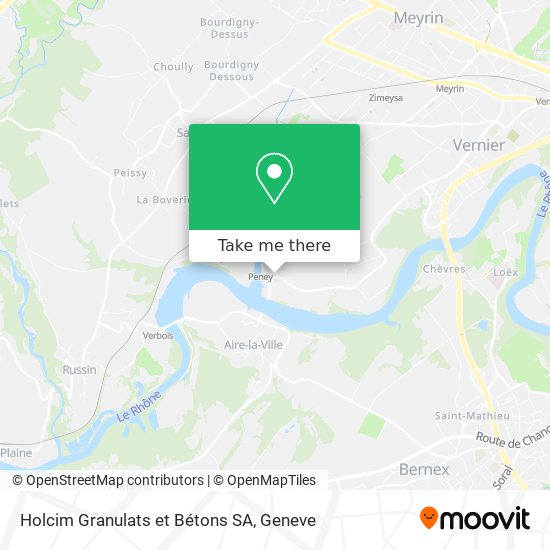 Holcim Granulats et Bétons SA map