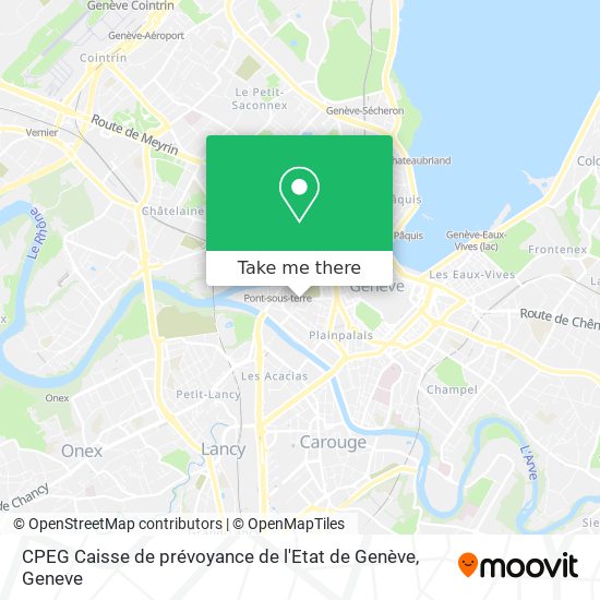 CPEG Caisse de prévoyance de l'Etat de Genève map
