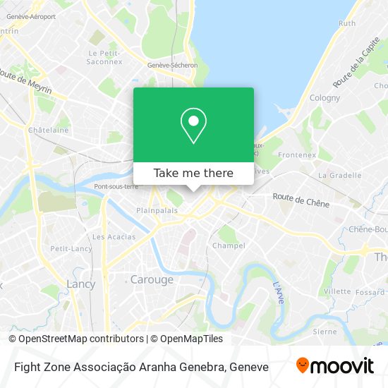 Fight Zone Associação Aranha Genebra map