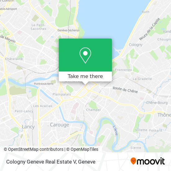 Cologny Geneve Real Estate V map