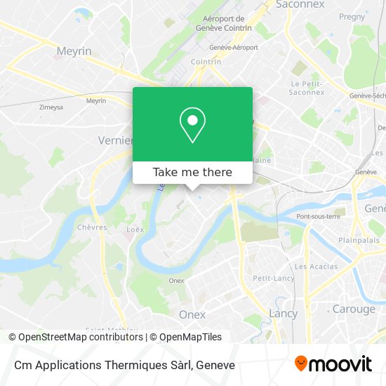 Cm Applications Thermiques Sàrl map