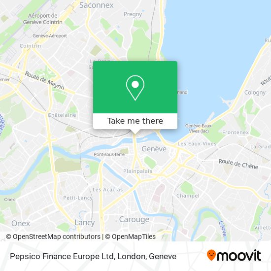 Pepsico Finance Europe Ltd, London Karte