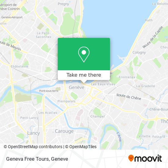Geneva Free Tours map