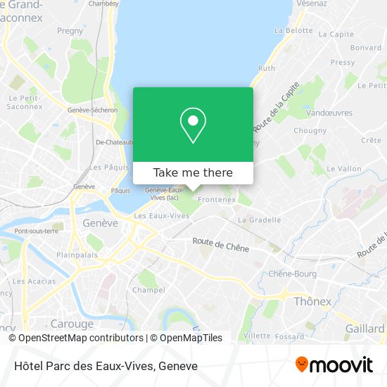 Hôtel Parc des Eaux-Vives map