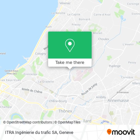 ITRA Ingénierie du trafic SA map