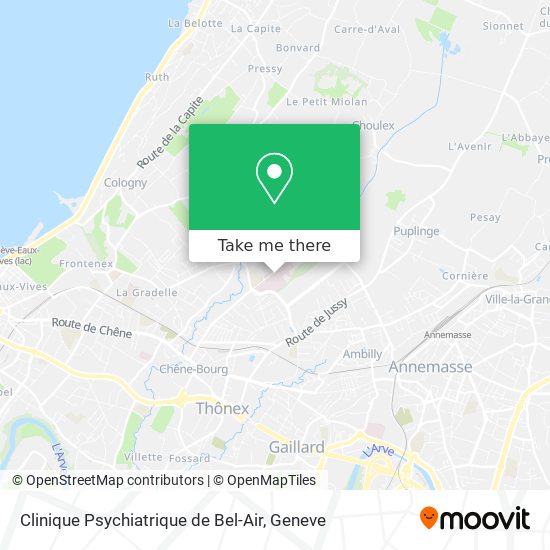 Clinique Psychiatrique de Bel-Air map