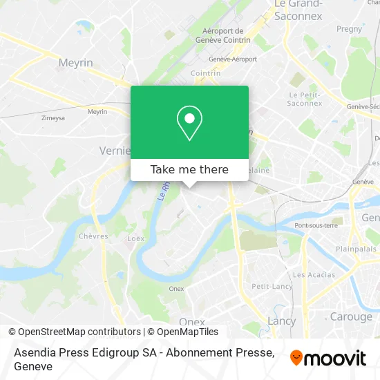 Asendia Press Edigroup SA - Abonnement Presse map