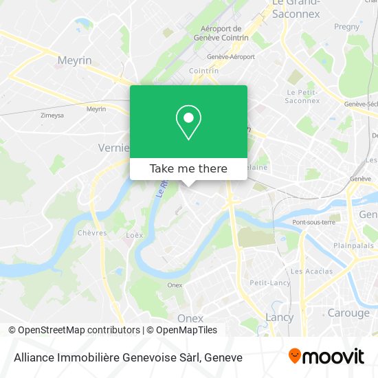 Alliance Immobilière Genevoise Sàrl map