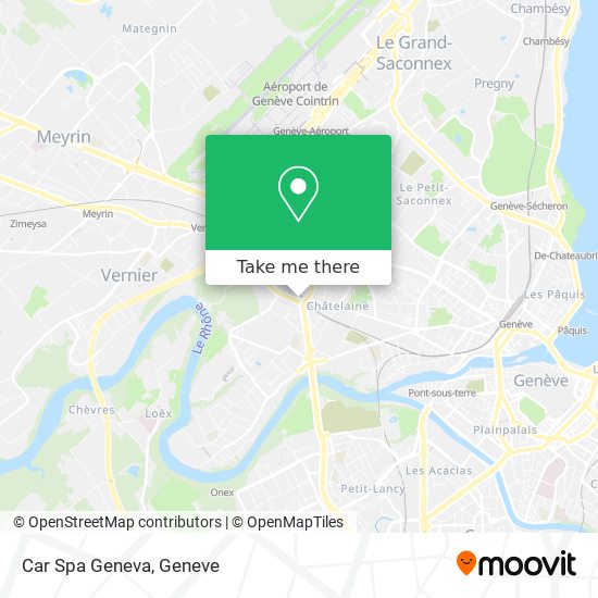 Car Spa Geneva map