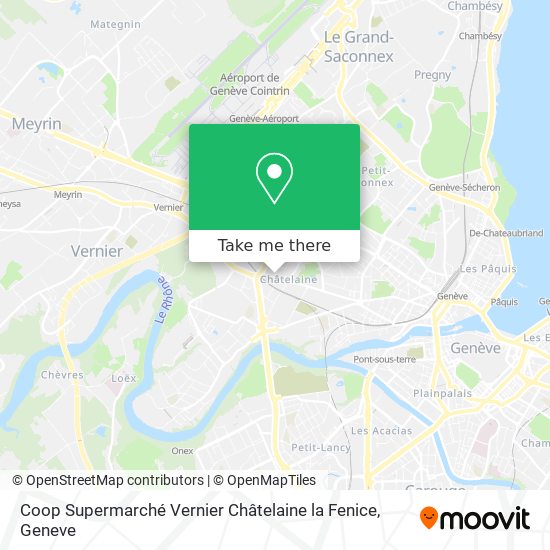 Coop Supermarché Vernier Châtelaine la Fenice map