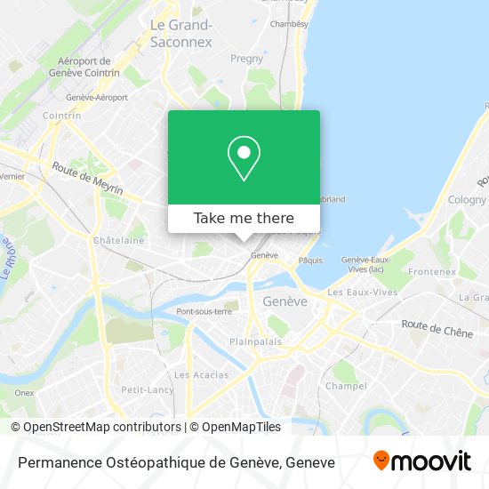 Permanence Ostéopathique de Genève map