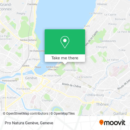 Pro Natura Genève map