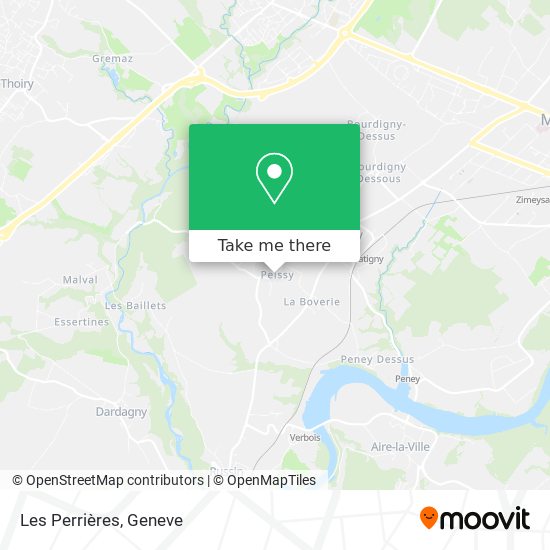 Les Perrières map