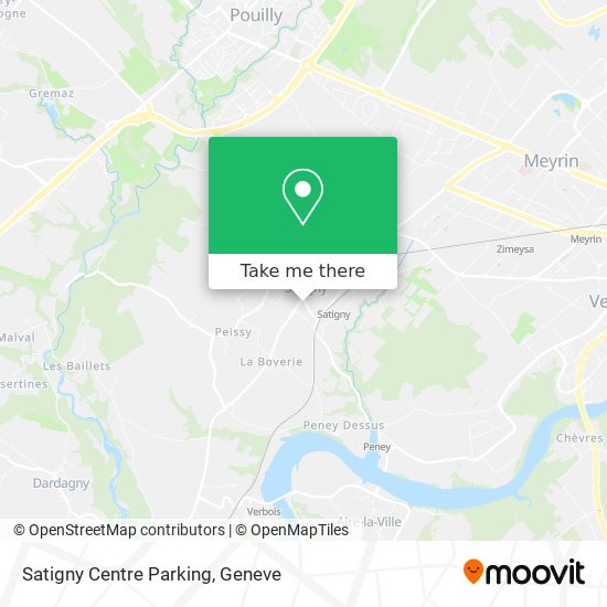 Satigny Centre Parking Karte