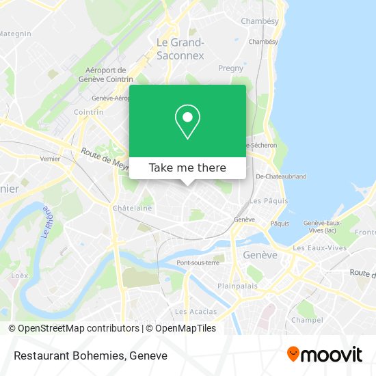 Restaurant Bohemies map