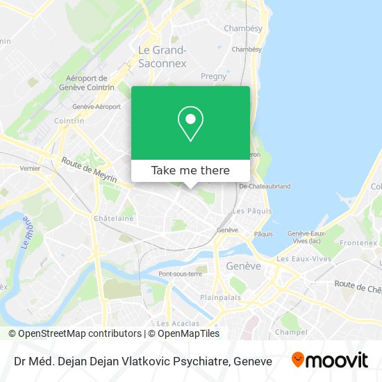 Dr Méd. Dejan Dejan Vlatkovic Psychiatre map