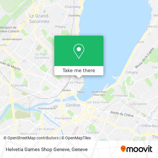 Helvetia Games Shop Geneve map