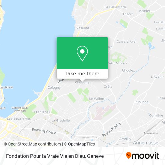 Fondation Pour la Vraie Vie en Dieu map