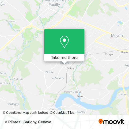 V Pilates - Satigny map