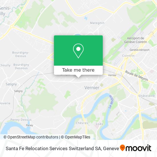 Santa Fe Relocation Services Switzerland SA map