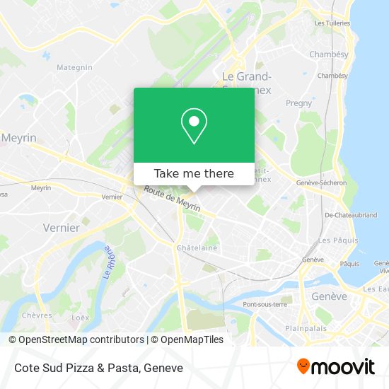Cote Sud Pizza & Pasta map
