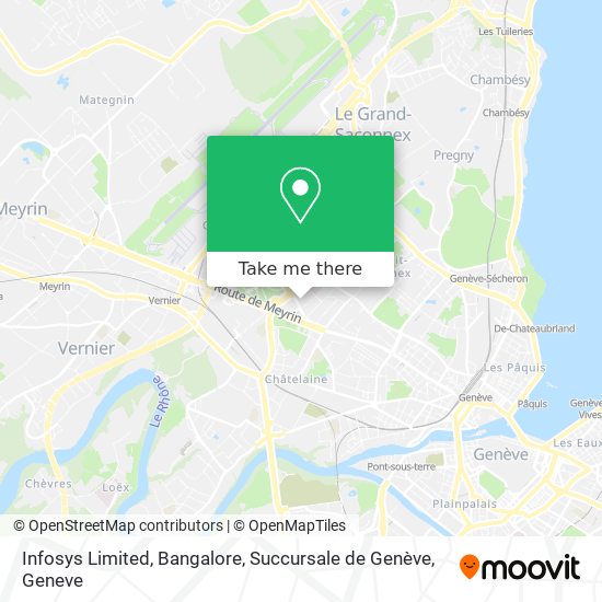 Infosys Limited, Bangalore, Succursale de Genève map