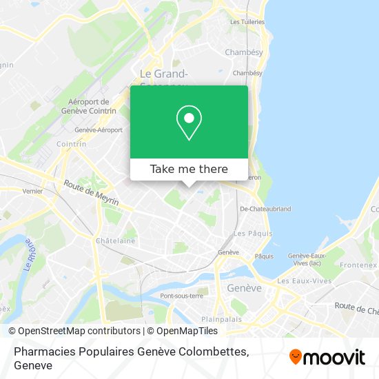 Pharmacies Populaires Genève Colombettes map