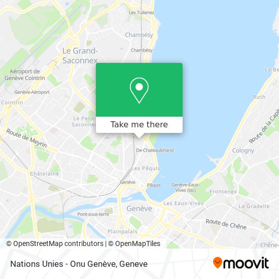 Nations Unies - Onu Genève map