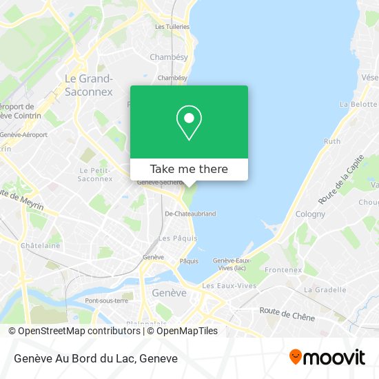 Genève Au Bord du Lac map