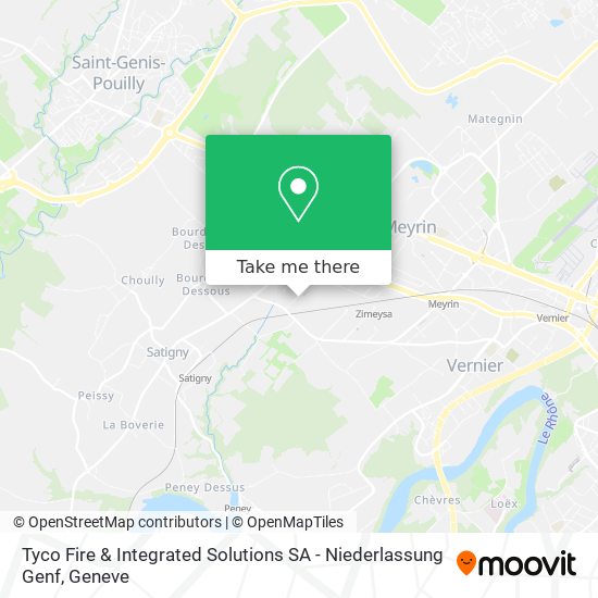 Tyco Fire & Integrated Solutions SA - Niederlassung Genf Karte