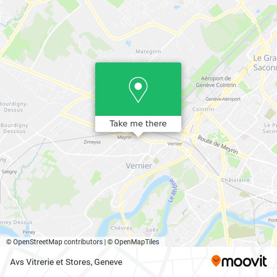 Avs Vitrerie et Stores map