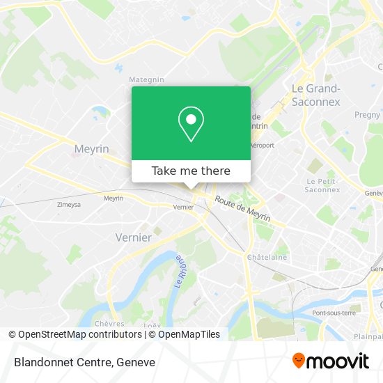 Blandonnet Centre map