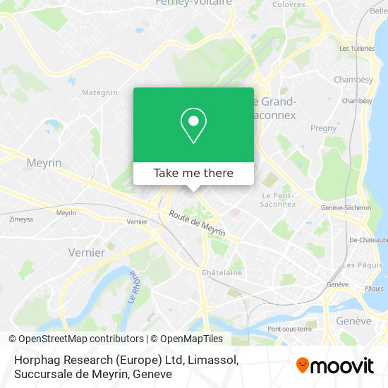 Horphag Research (Europe) Ltd, Limassol, Succursale de Meyrin map