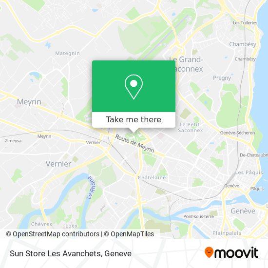 Sun Store Les Avanchets map