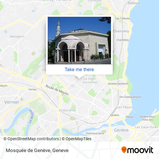 Mosquée de Genève map