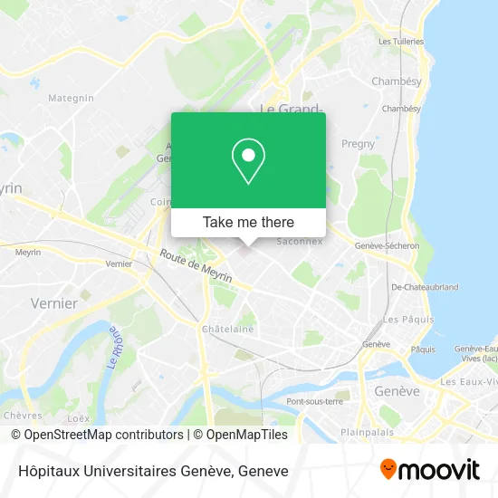 Hôpitaux Universitaires Genève plan