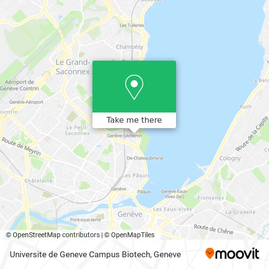 Universite de Geneve Campus Biotech map