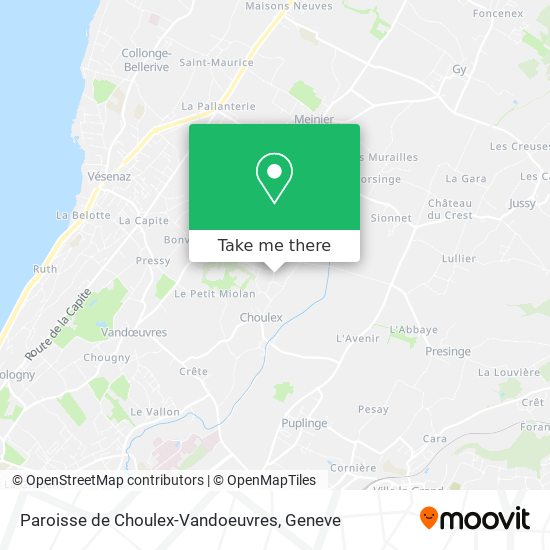 Paroisse de Choulex-Vandoeuvres map