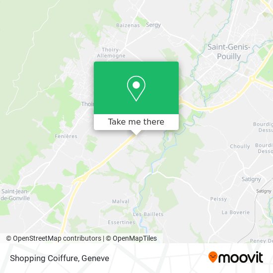 Shopping Coiffure map