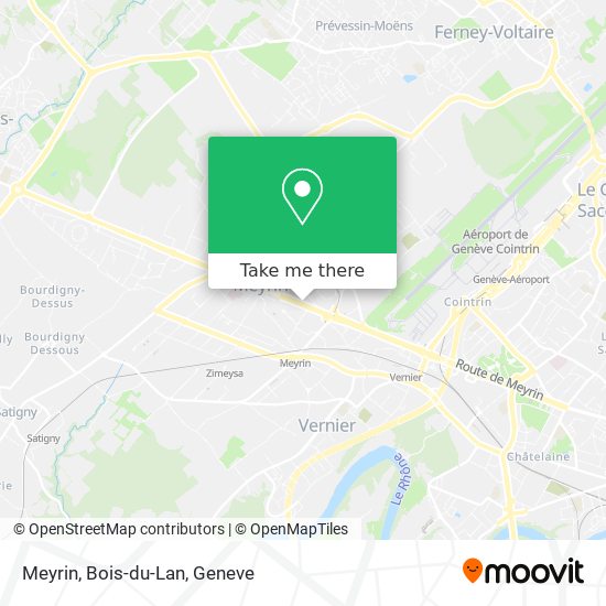 Meyrin, Bois-du-Lan map