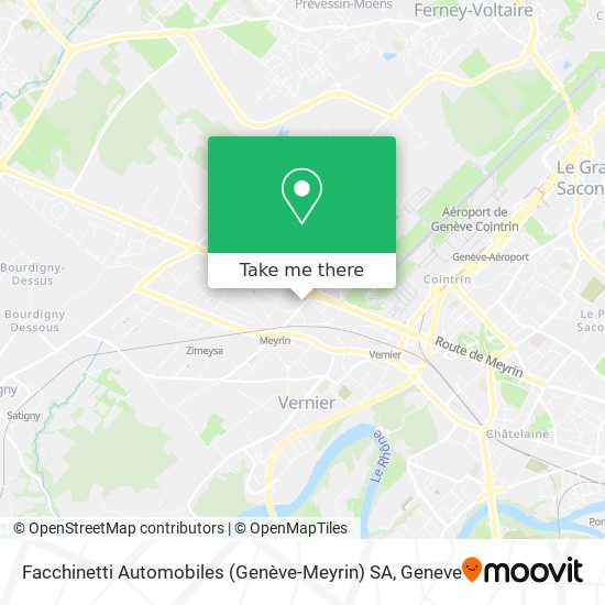 Facchinetti Automobiles (Genève-Meyrin) SA Karte