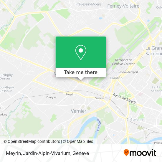 Meyrin, Jardin-Alpin-Vivarium Karte