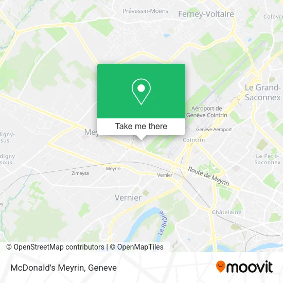 McDonald's Meyrin map