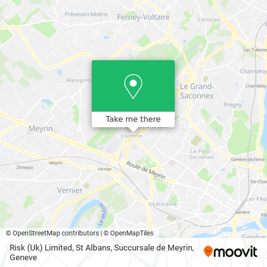 Risk (Uk) Limited, St Albans, Succursale de Meyrin map