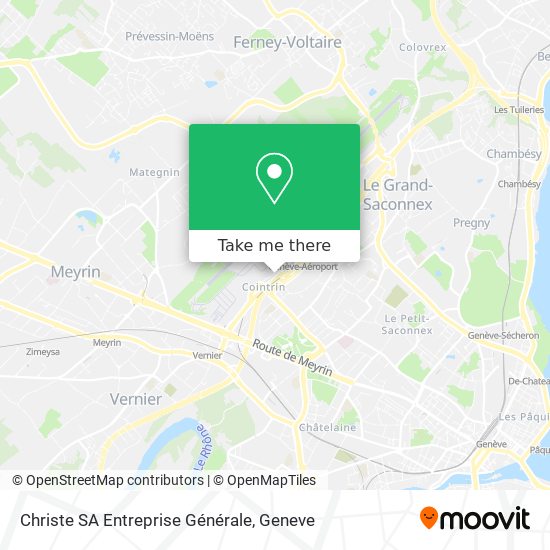 Christe SA Entreprise Générale map