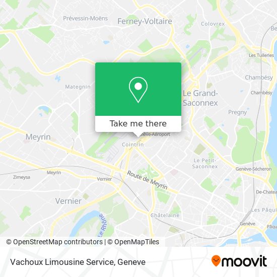 Vachoux Limousine Service Karte
