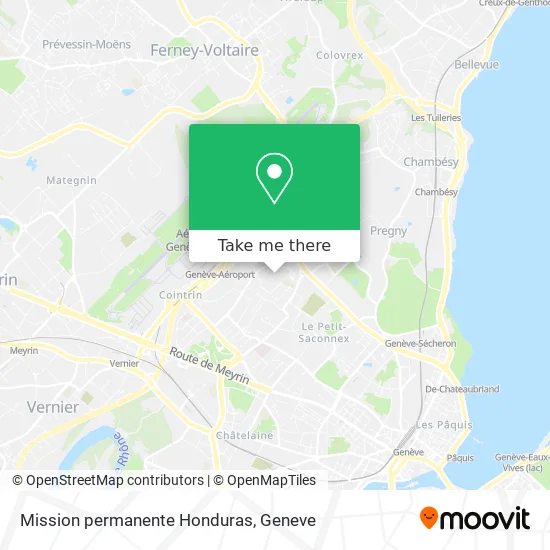 Mission permanente Honduras map